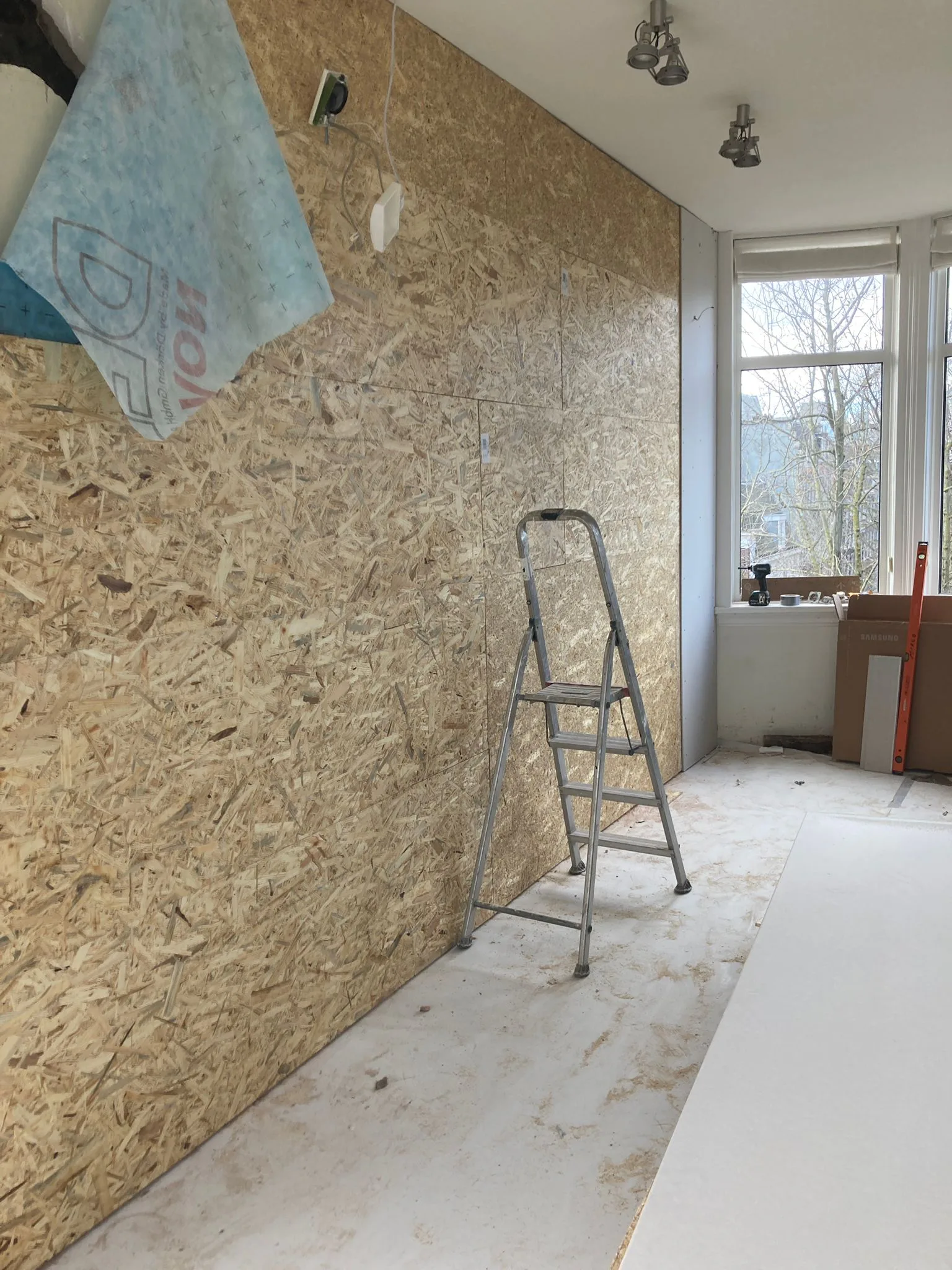 Voorzetwand Plafond Stuc — Project