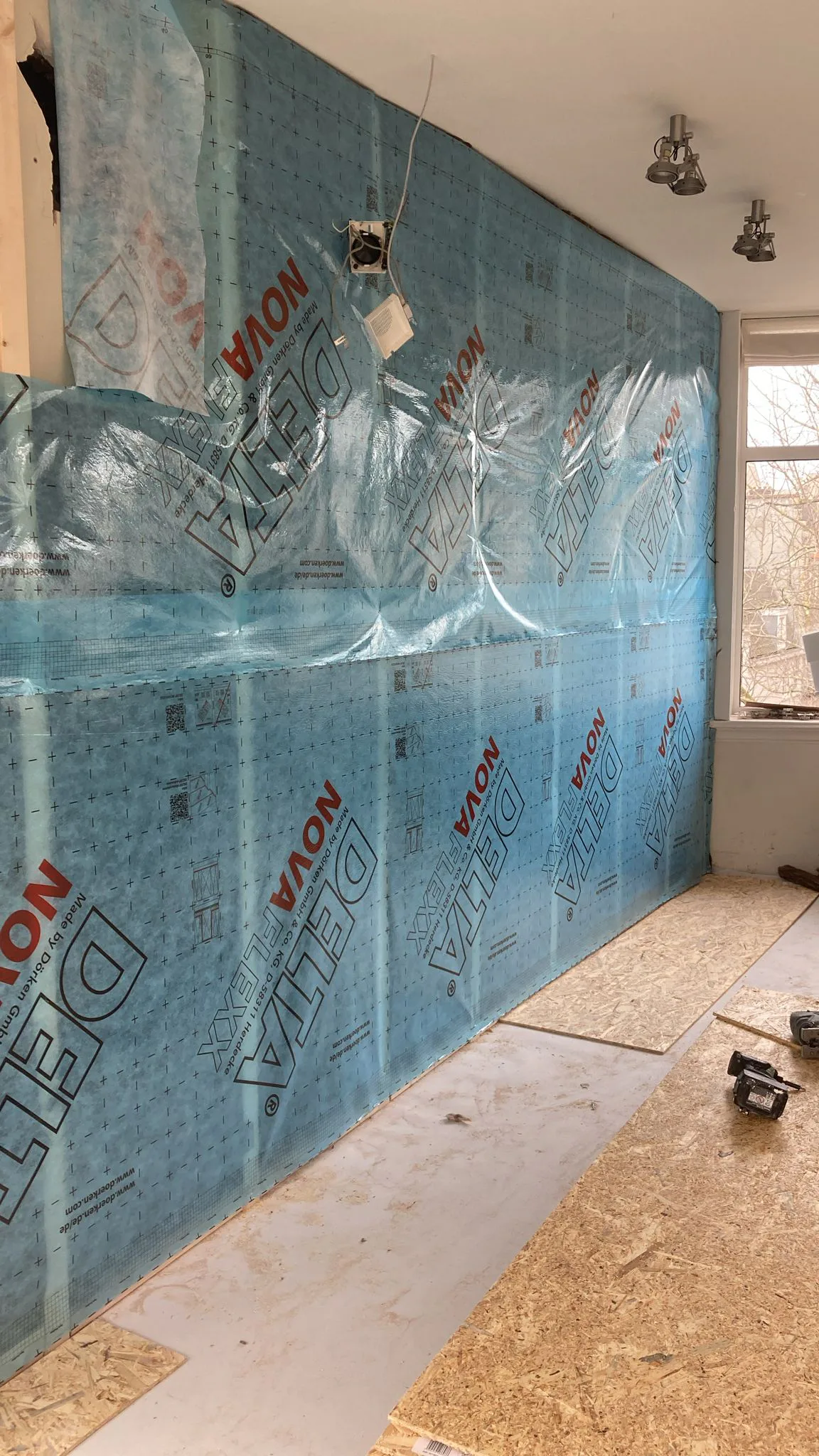 Voorzetwand Plafond Stuc — Project