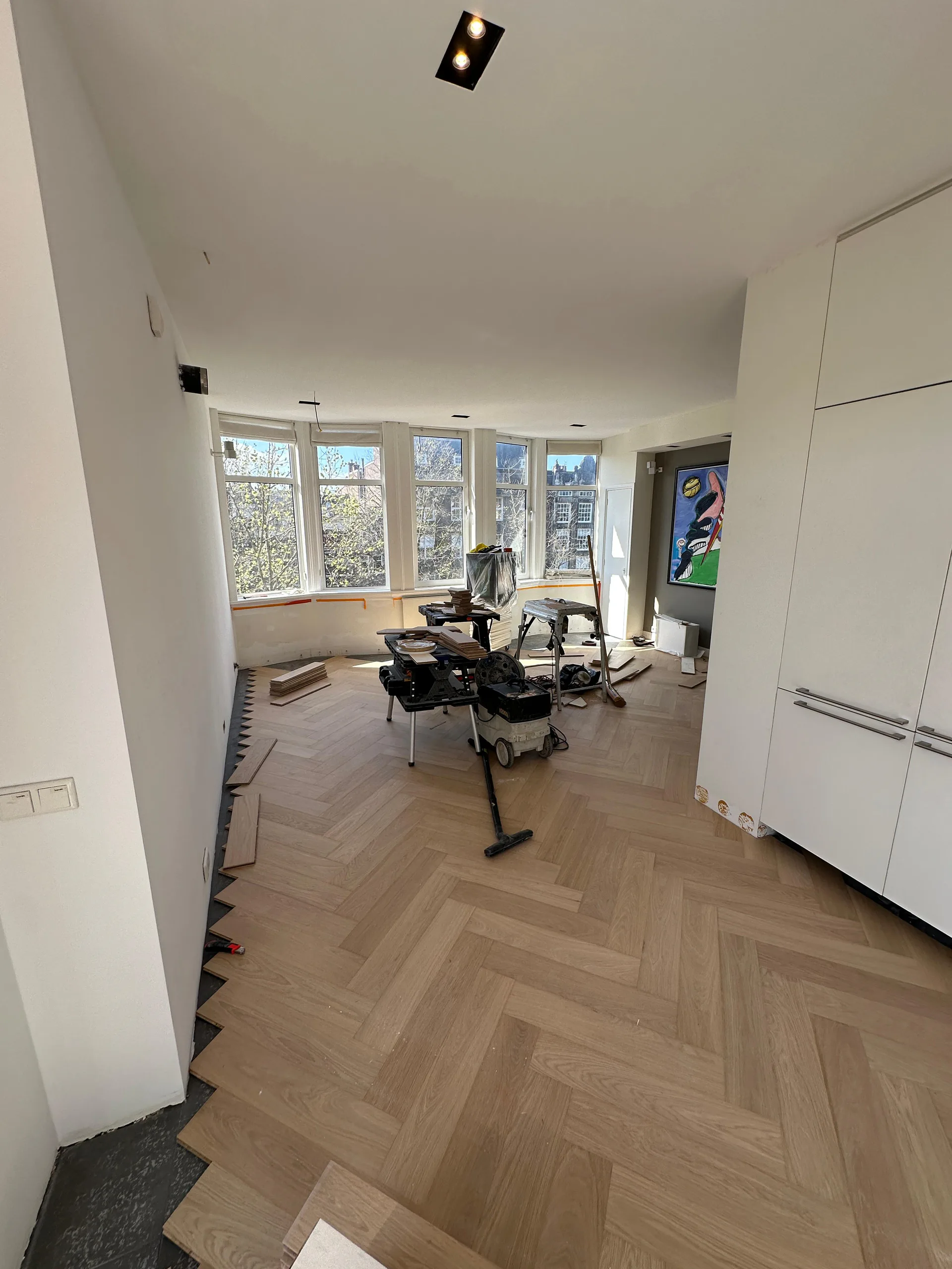 Voorzetwand Plafond Stuc — Project